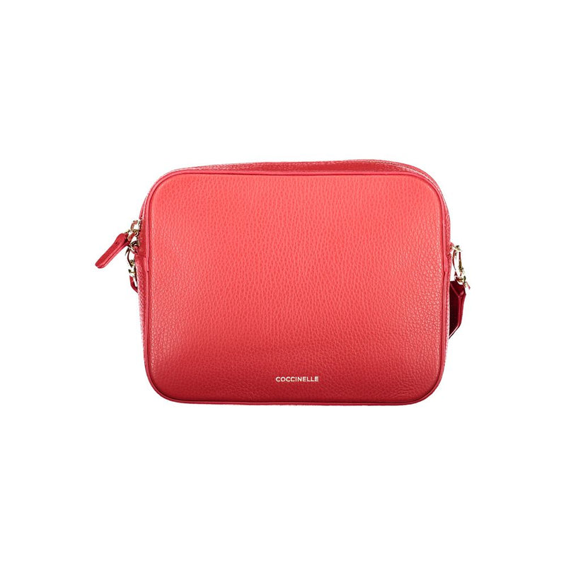 Coccinelle Red Leather Handbag for Women