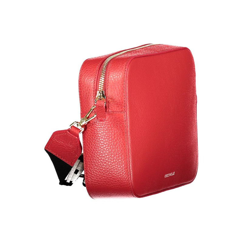 Coccinelle Red Leather Handbag for Women