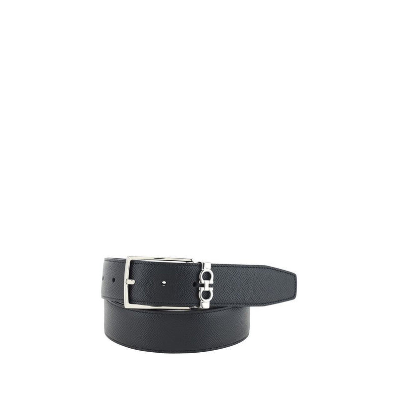 Ceinture classique en cuir noir Ferragamo