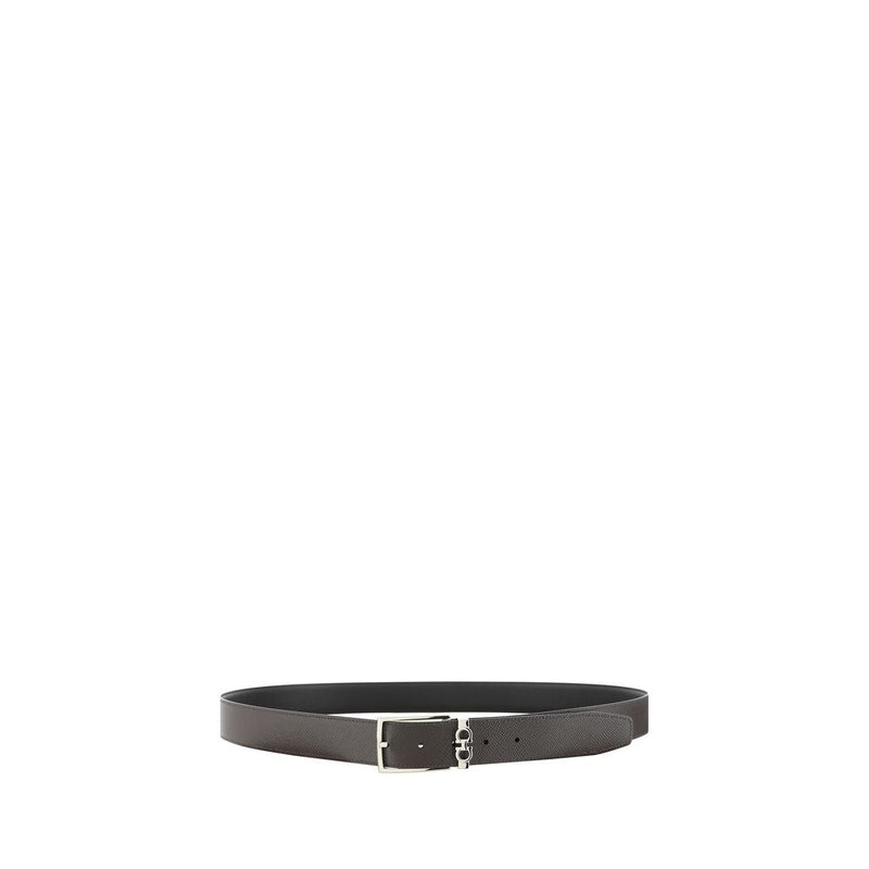 Ceinture classique en cuir noir Ferragamo