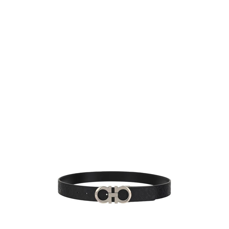 Ferragamo Zwart Kalfsleer Bos Taurus Riem