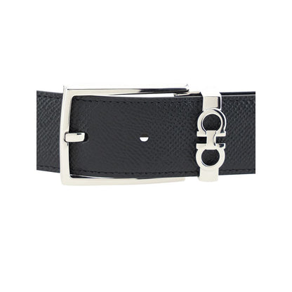 Ceinture classique en cuir noir Ferragamo