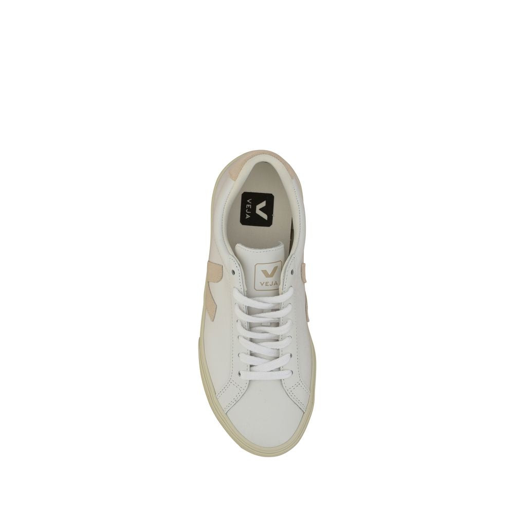 Baskets basses Veja Bos Taurus en cuir de veau blanc