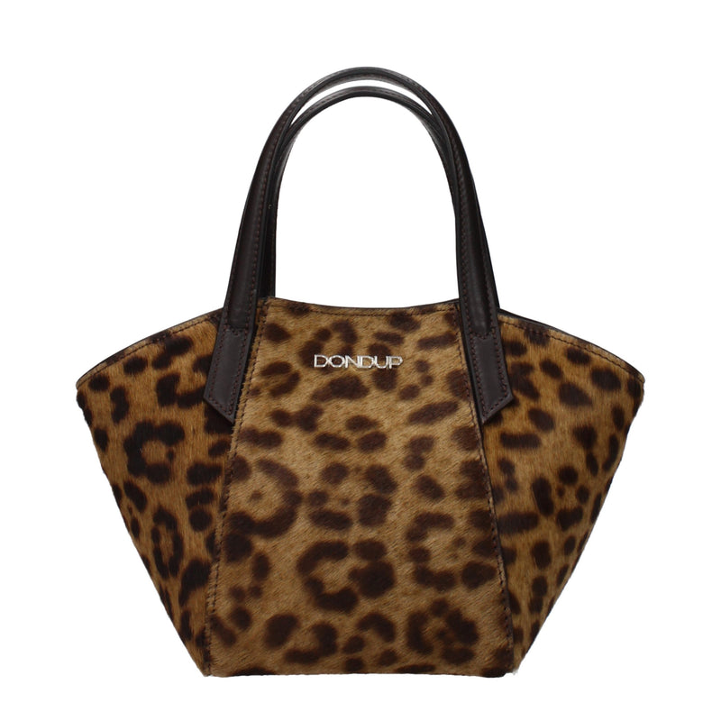 Dondup Brown Horsehair Handbag - Elegant & Versatile