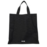 MSGM Black Fabric Handbag - Stylish and Versatile