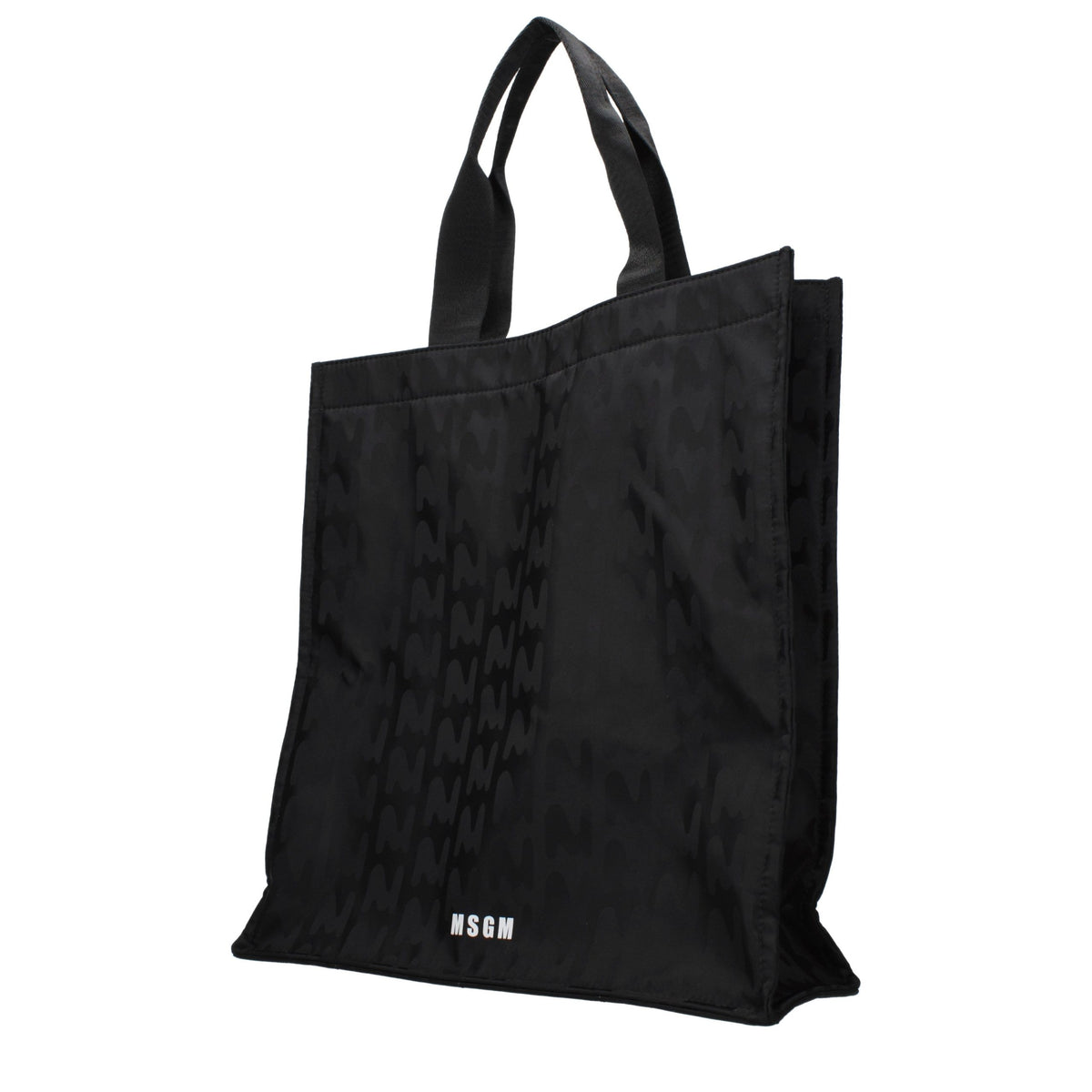 MSGM Black Fabric Handbag - Stylish and Versatile