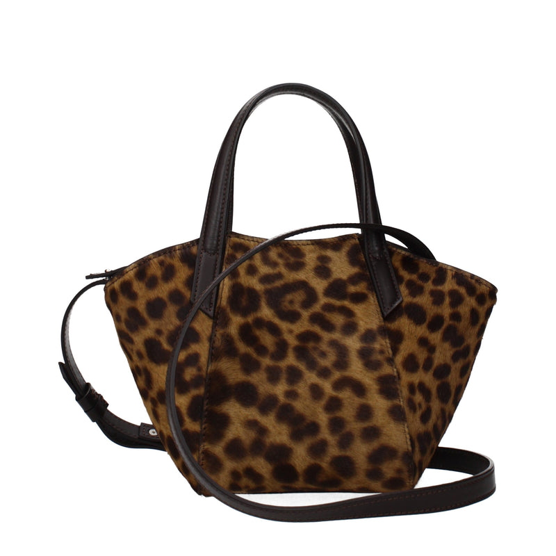 Dondup Brown Horsehair Handbag - Elegant & Versatile