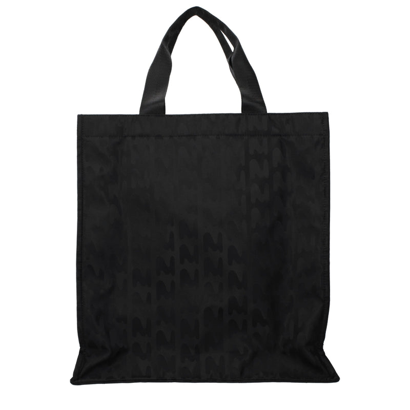 MSGM Black Fabric Handbag - Stylish and Versatile