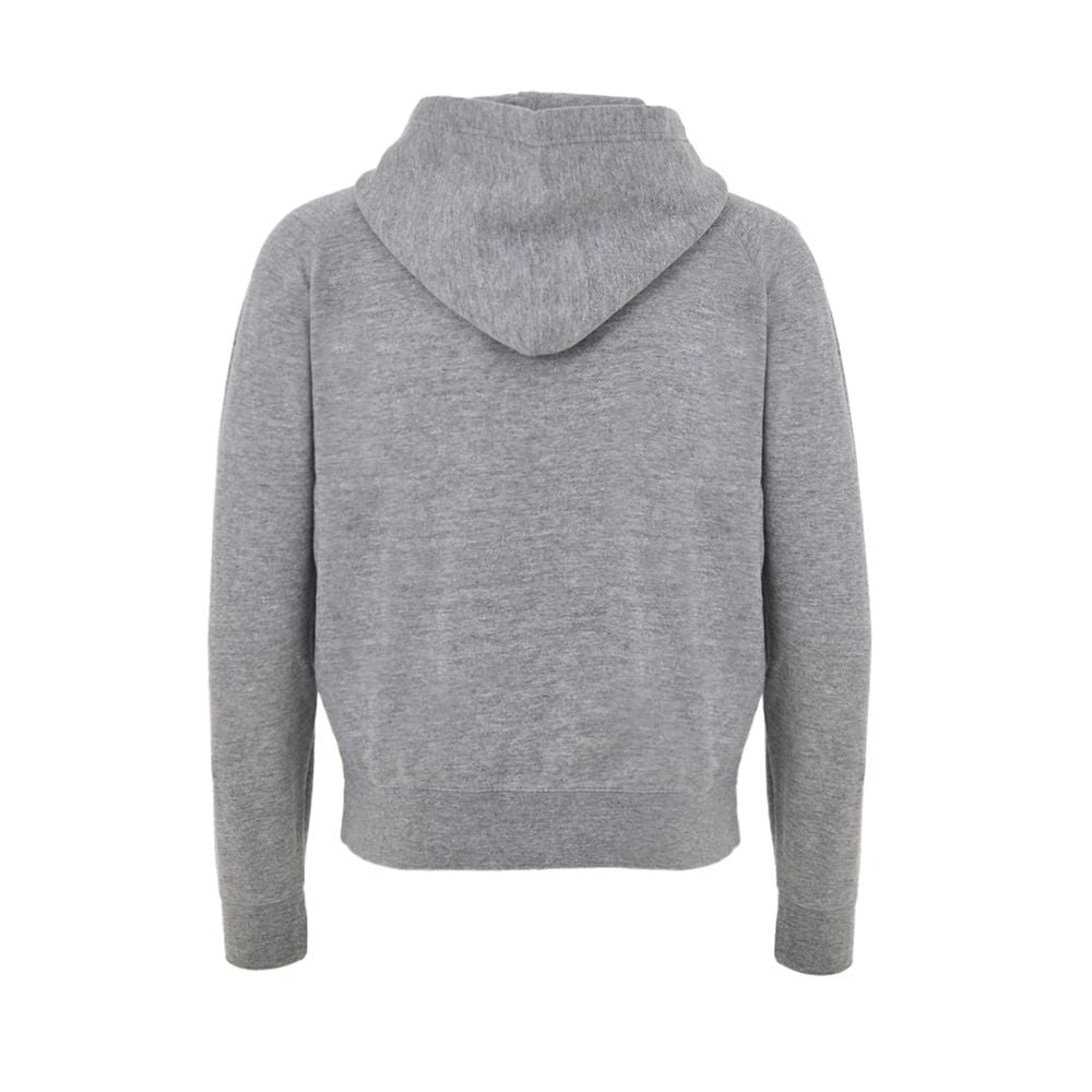 Sweat à capuche gris en coton Tom Ford