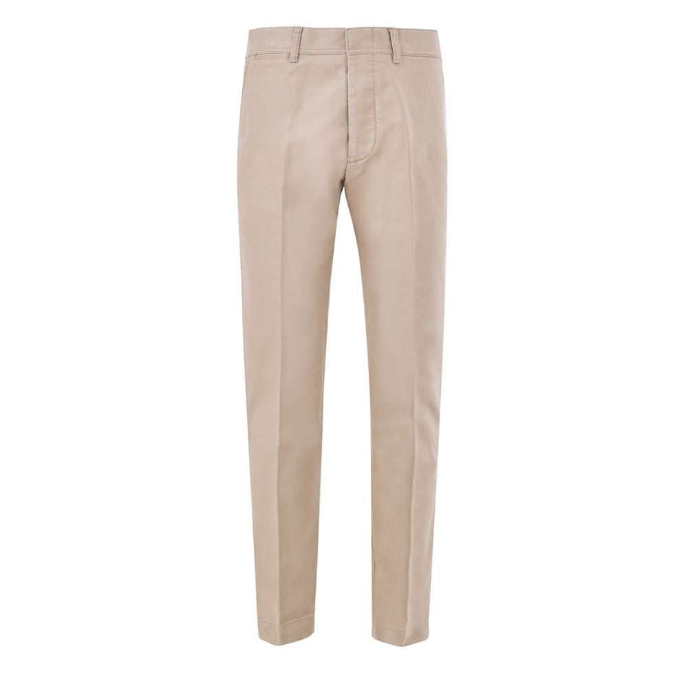 Tom Ford Beige Katoenen Chinobroek