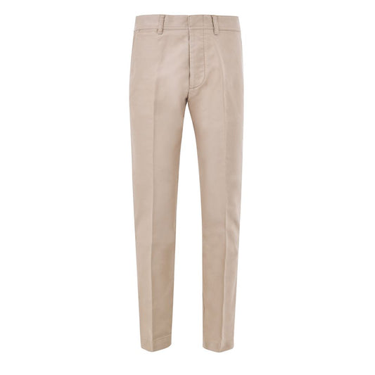Tom Ford Beige Katoenen Chinobroek
