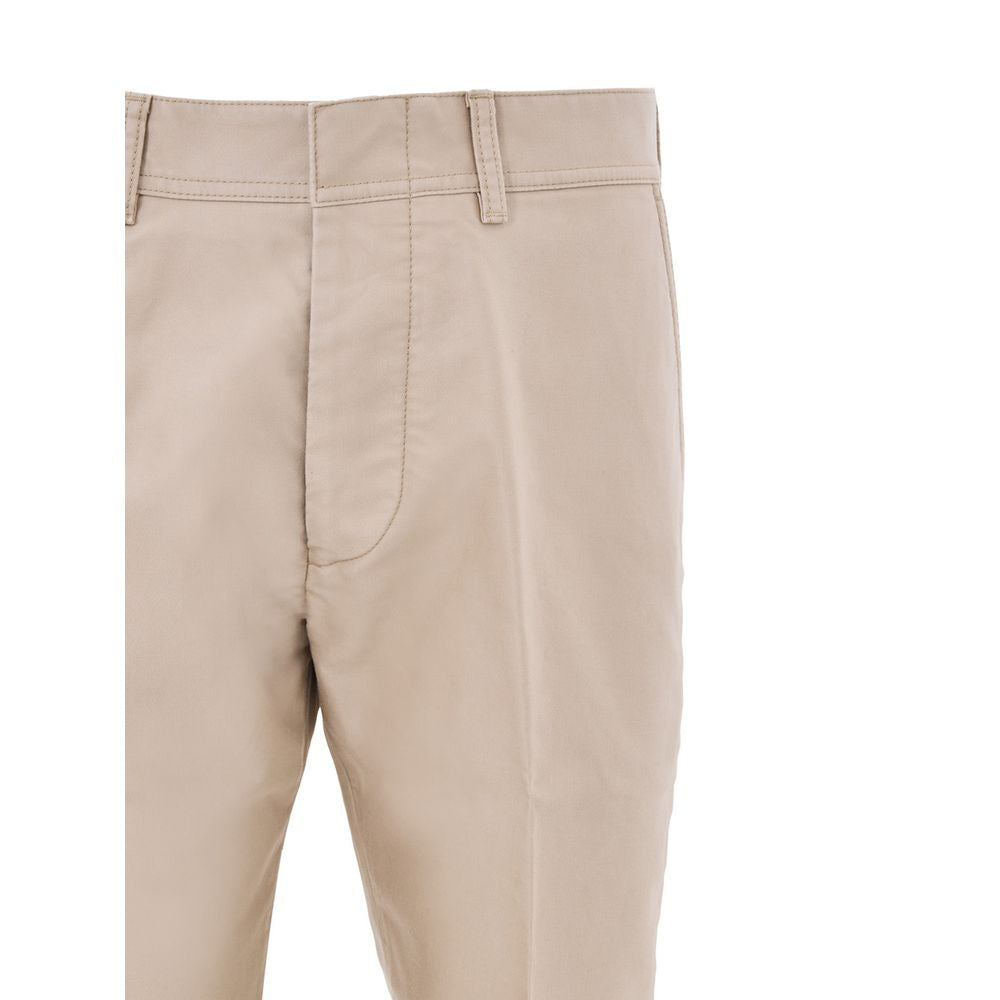 Pantalon chino en coton beige Tom Ford