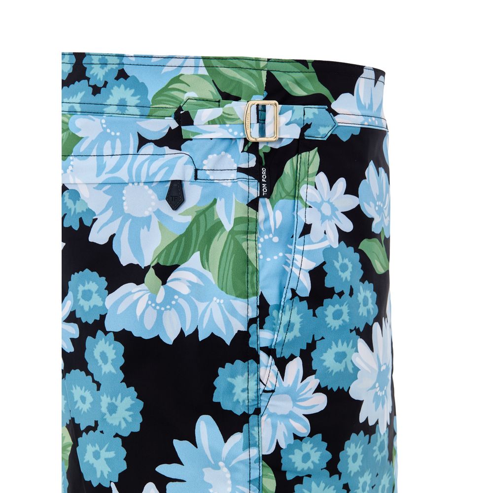 Tom Ford Blue Polyamide Swim Shorts for Men