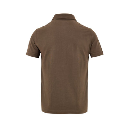 Polo en coton marron Tom Ford