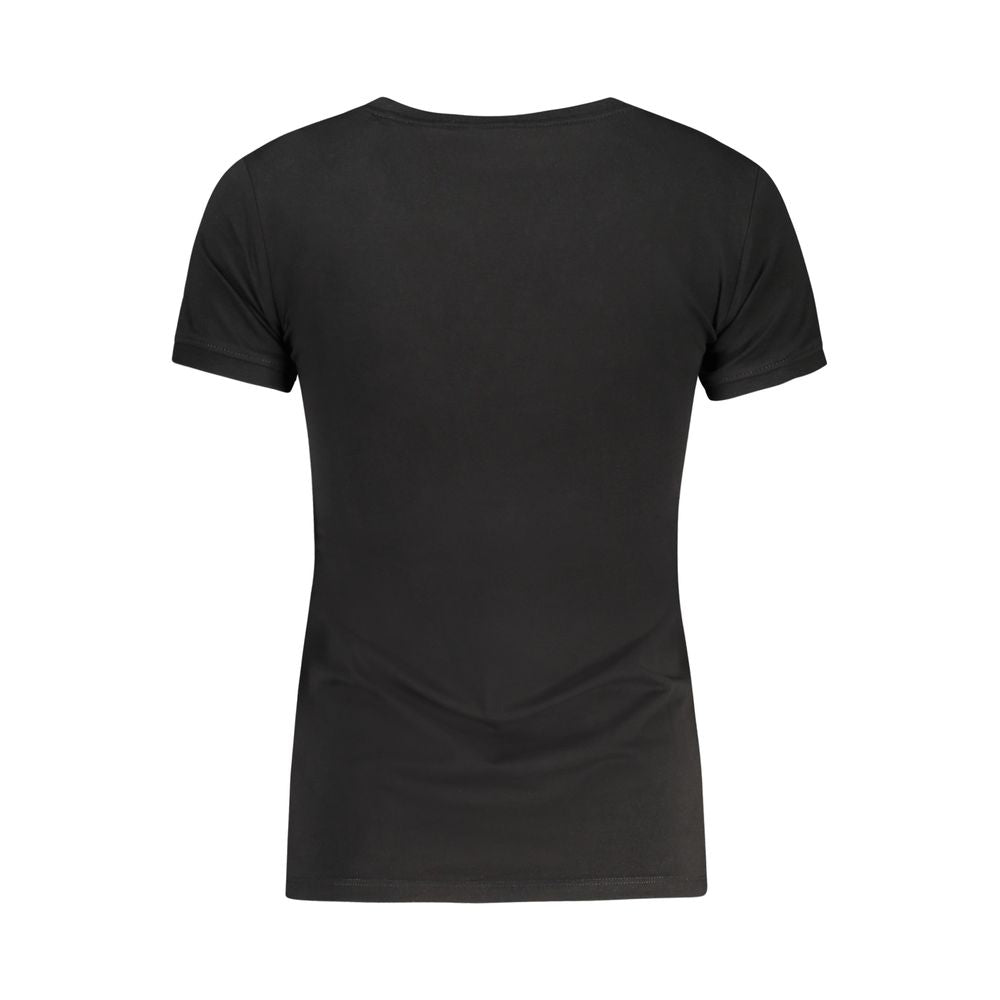 T-shirt Guess Jeans noir en coton pour femme