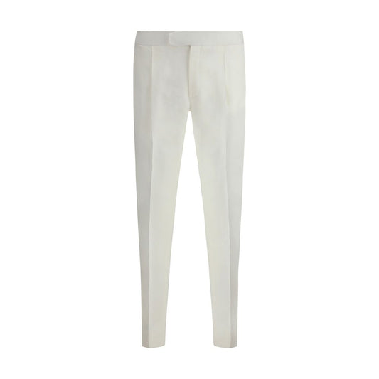 Brioni Witte Linnen Broek