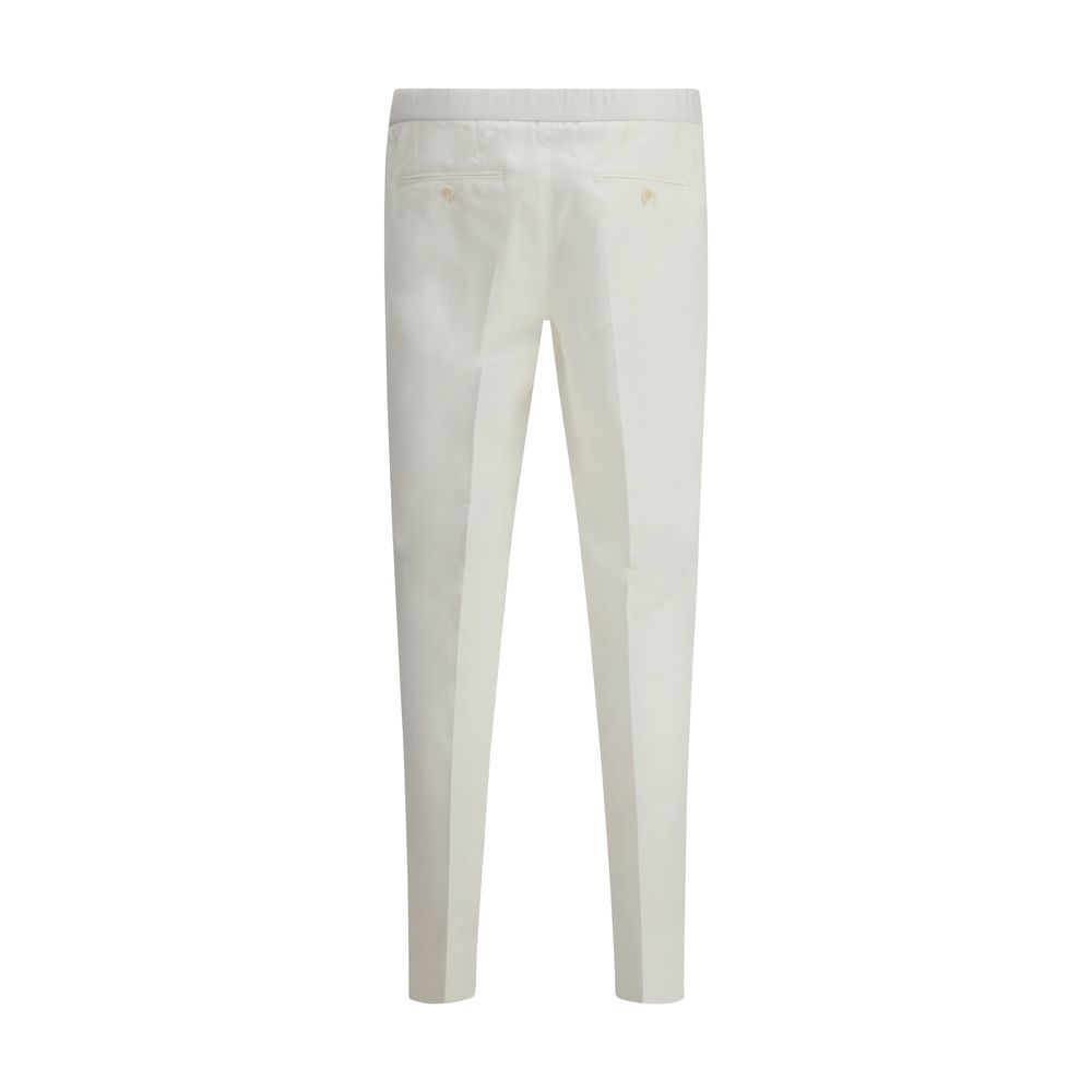 Brioni Witte Linnen Broek