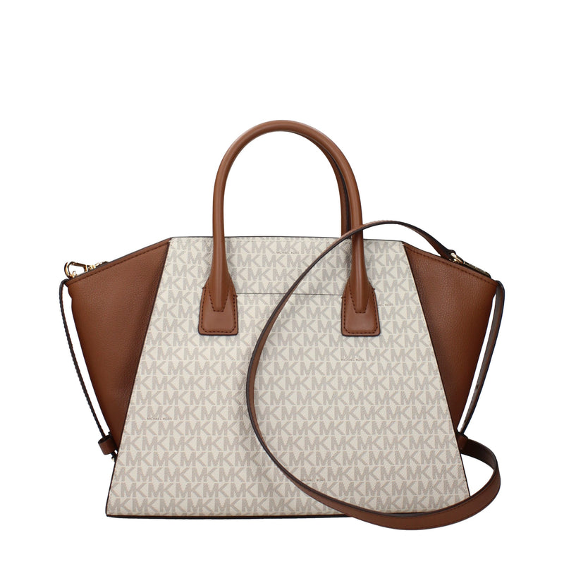 Michael Kors Beige Fabric Handbag - Stylish and Versatile