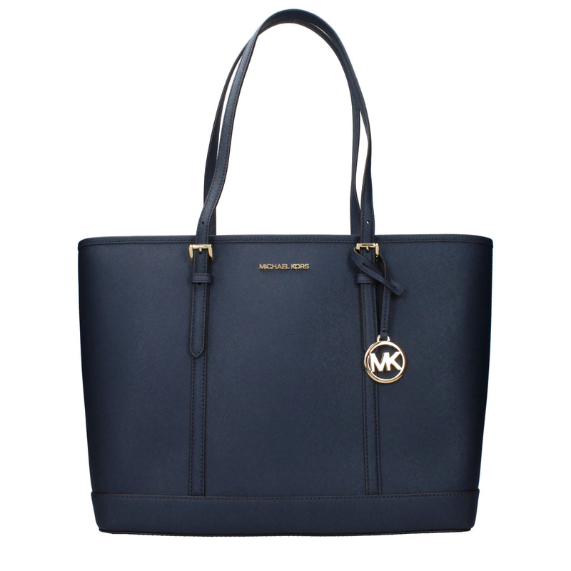 Michael Kors Blue Leather Shoulder Bag - Stylish & Versatile