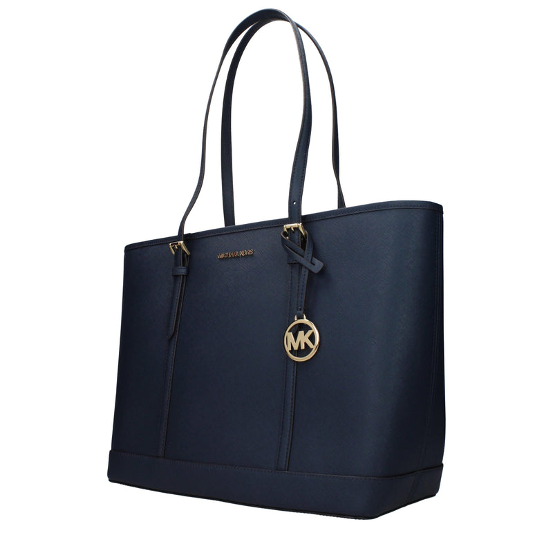 Michael Kors Blue Leather Shoulder Bag - Stylish & Versatile