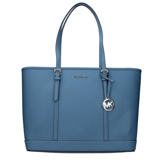 Michael Kors Blue Leather Shoulder Bag - Stylish & Functional