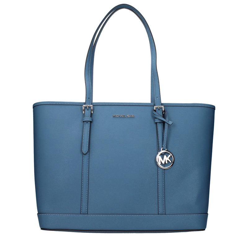 Michael Kors Blue Leather Shoulder Bag - Stylish & Functional