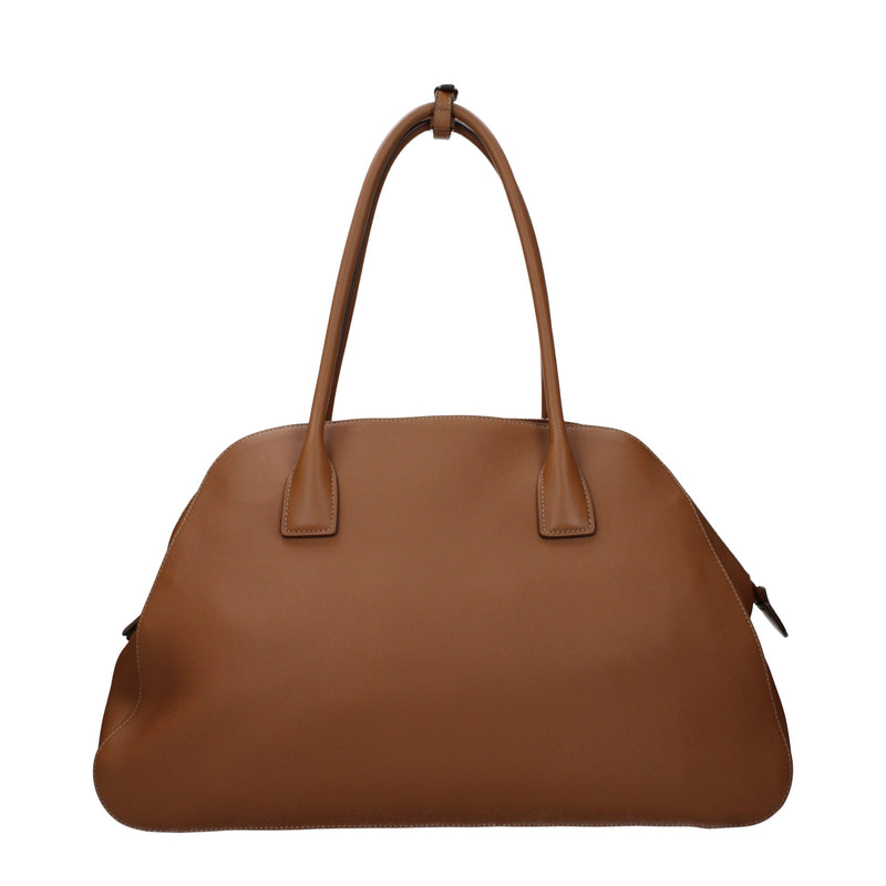 Prada Brown Leather Shoulder Bag - Elegant and Timeless Design