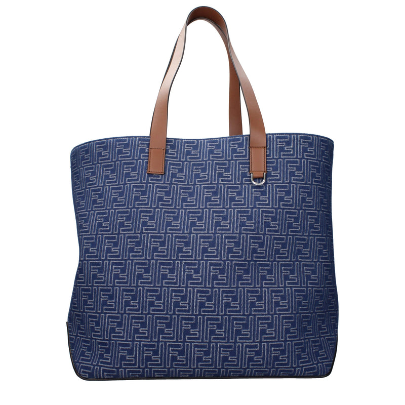 Sac bandoulière Fendi en tissu bleu