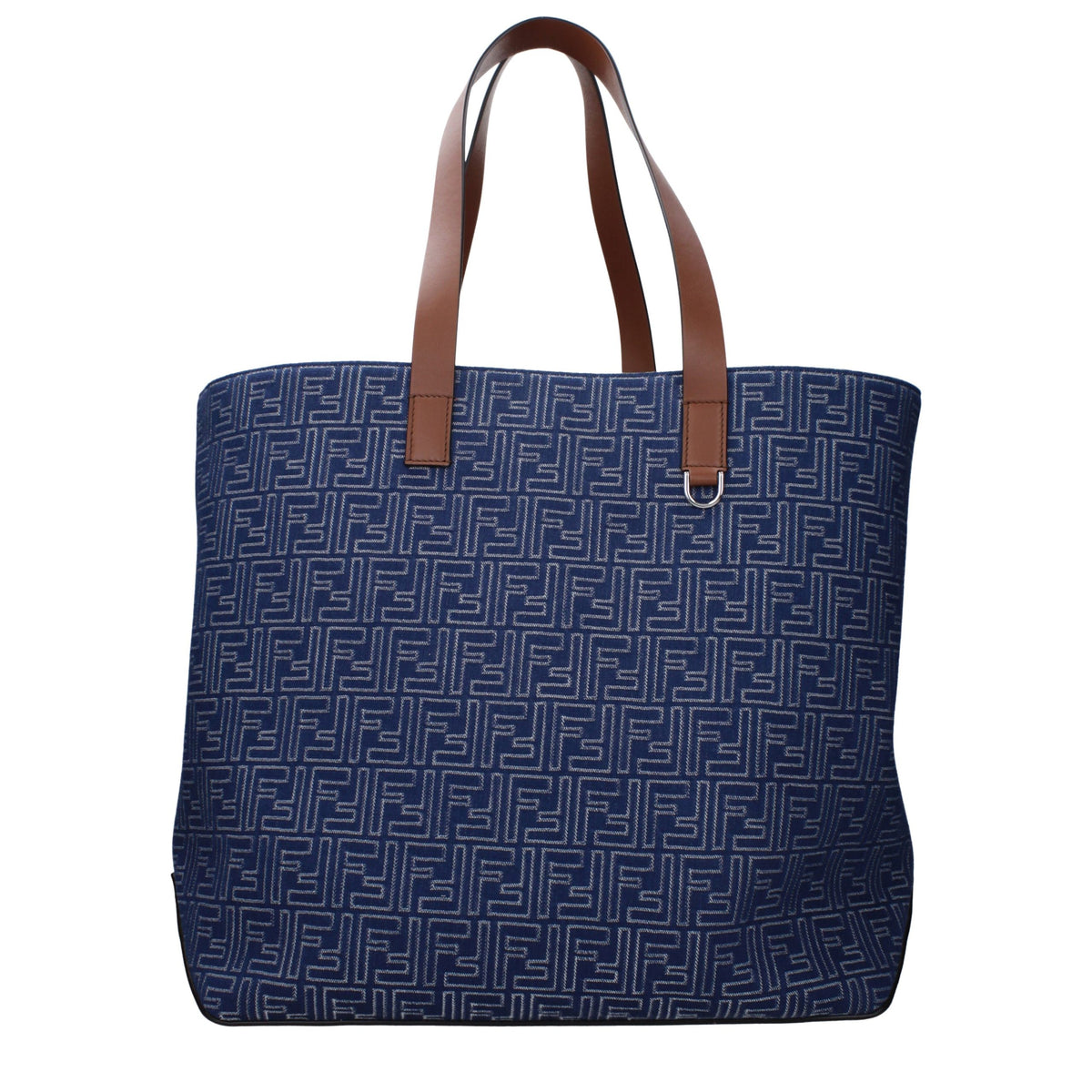 Sac bandoulière Fendi en tissu bleu