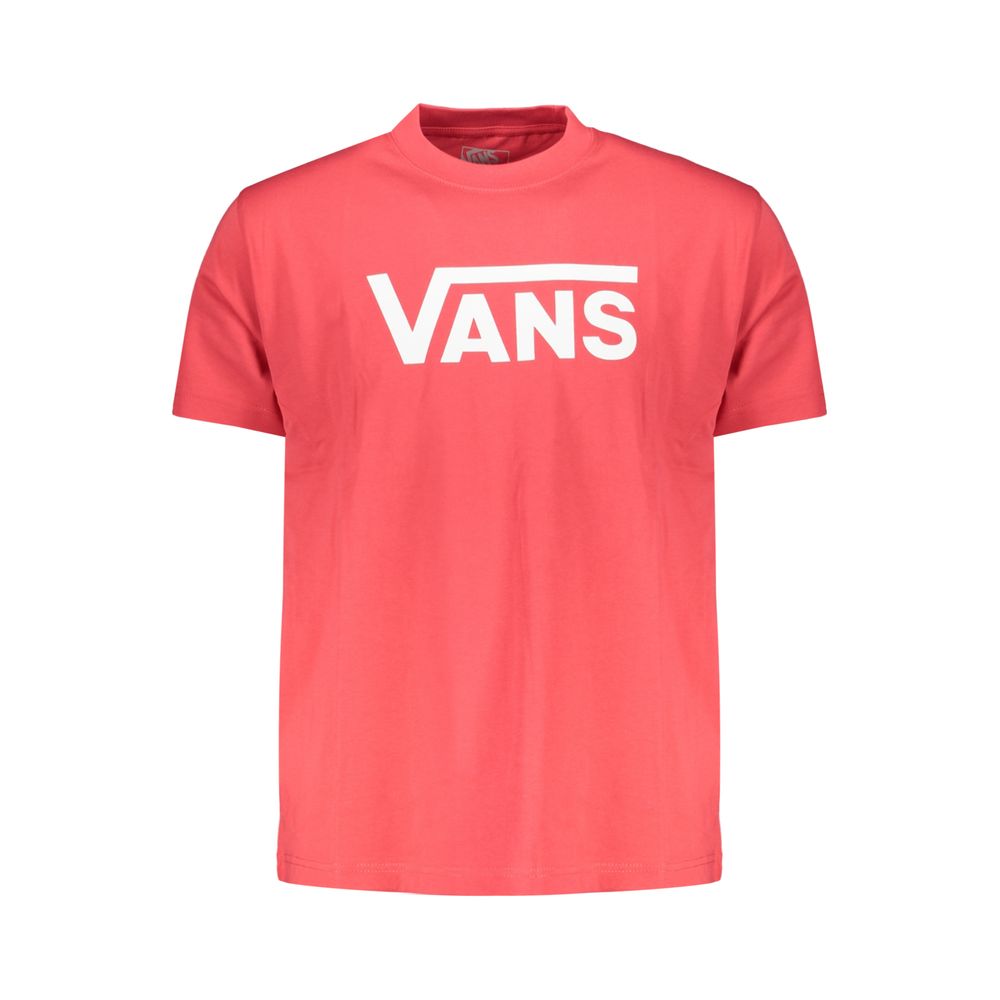 Vans Rosso Cotton Men T-Shirt - Style Meets Comfort