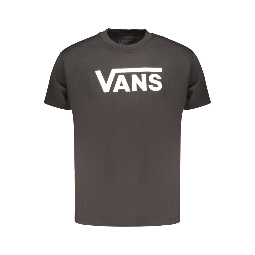 Vans Black Cotton Men T-Shirt - Classic Streetwear Essential