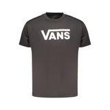 Vans Black Cotton Men T-Shirt - Classic Streetwear Essential