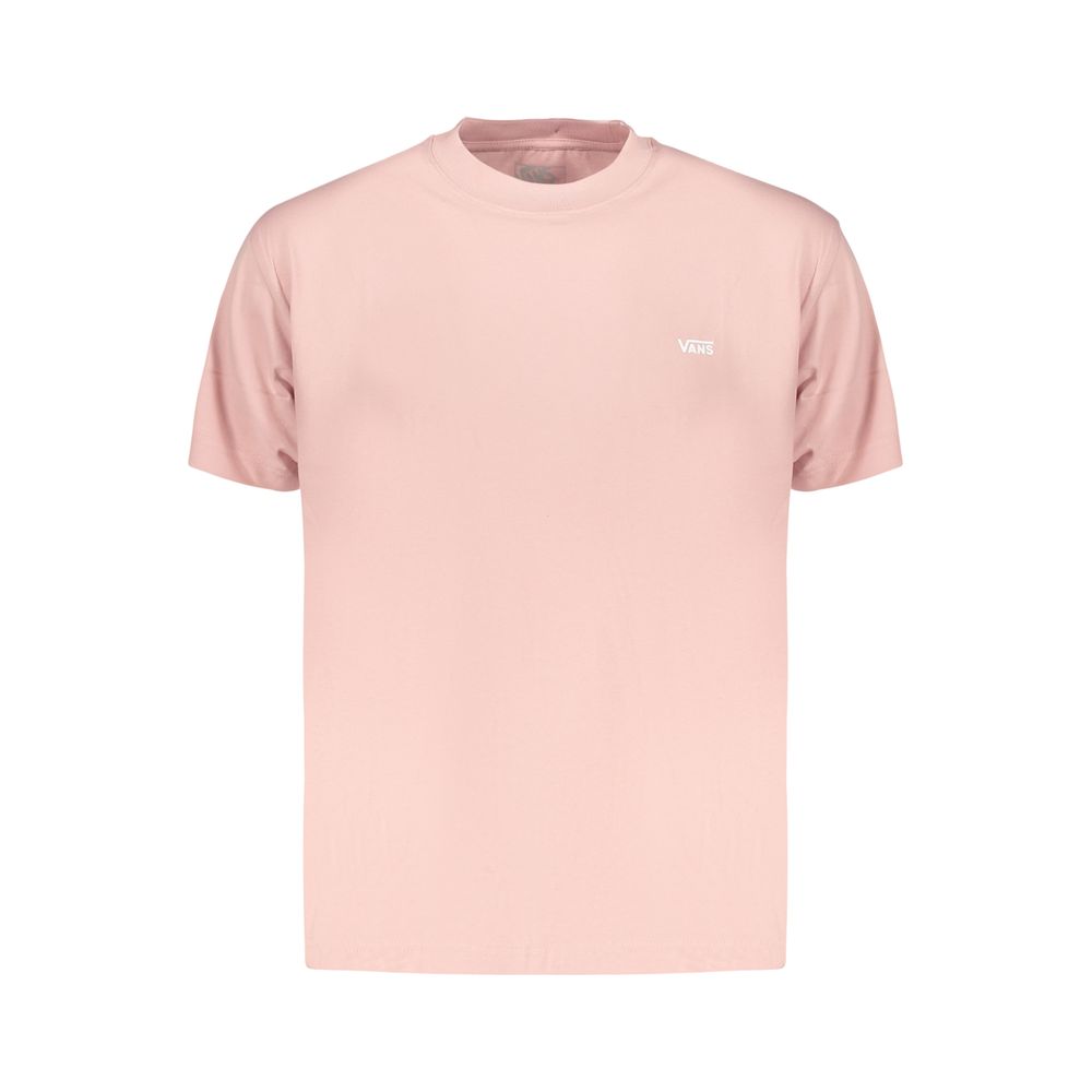 Vans Pink Cotton Men T-Shirt - Bold Style & Comfort