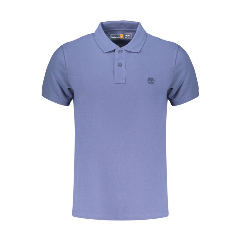 Timberland Blue Cotton Slim Fit Polo for Men