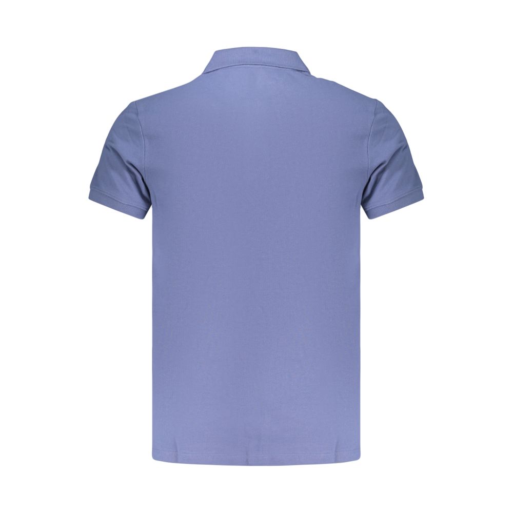 Timberland Blue Cotton Men Polo - Slim Fit Style