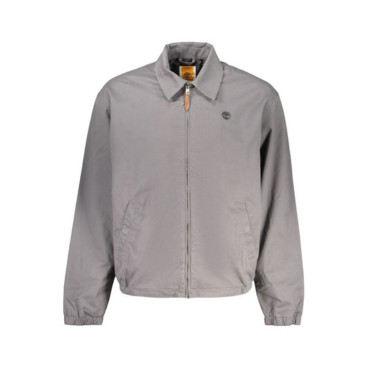Timberland Grigio Cotton Men's Jacket - Stylish & Functional