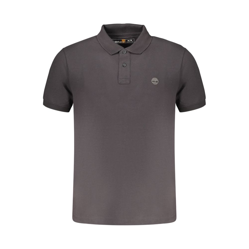 Polo homme en coton noir Timberland