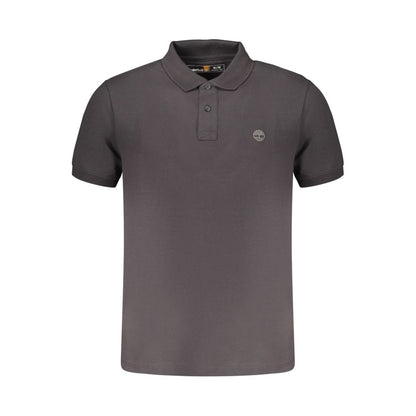 Polo homme en coton noir Timberland