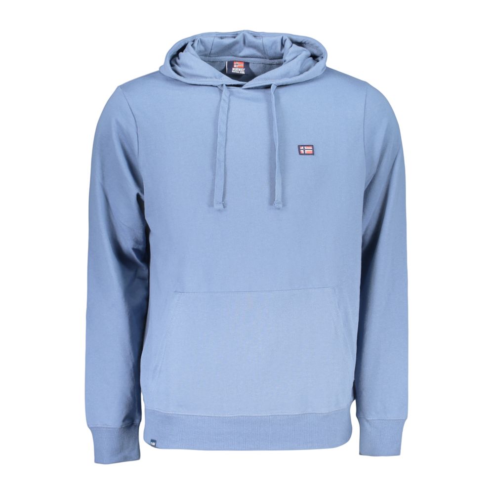 Norway 1963 Blue Cotton Men's Hoodie - Stylish & Comfortable
