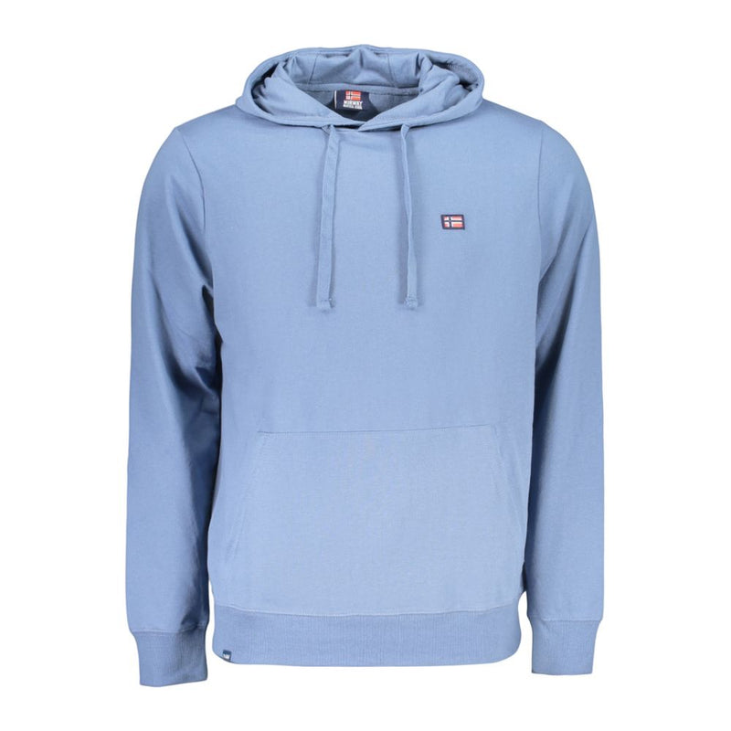 Noorwegen 1963 Blauwe Katoenen Heren Hoodie
