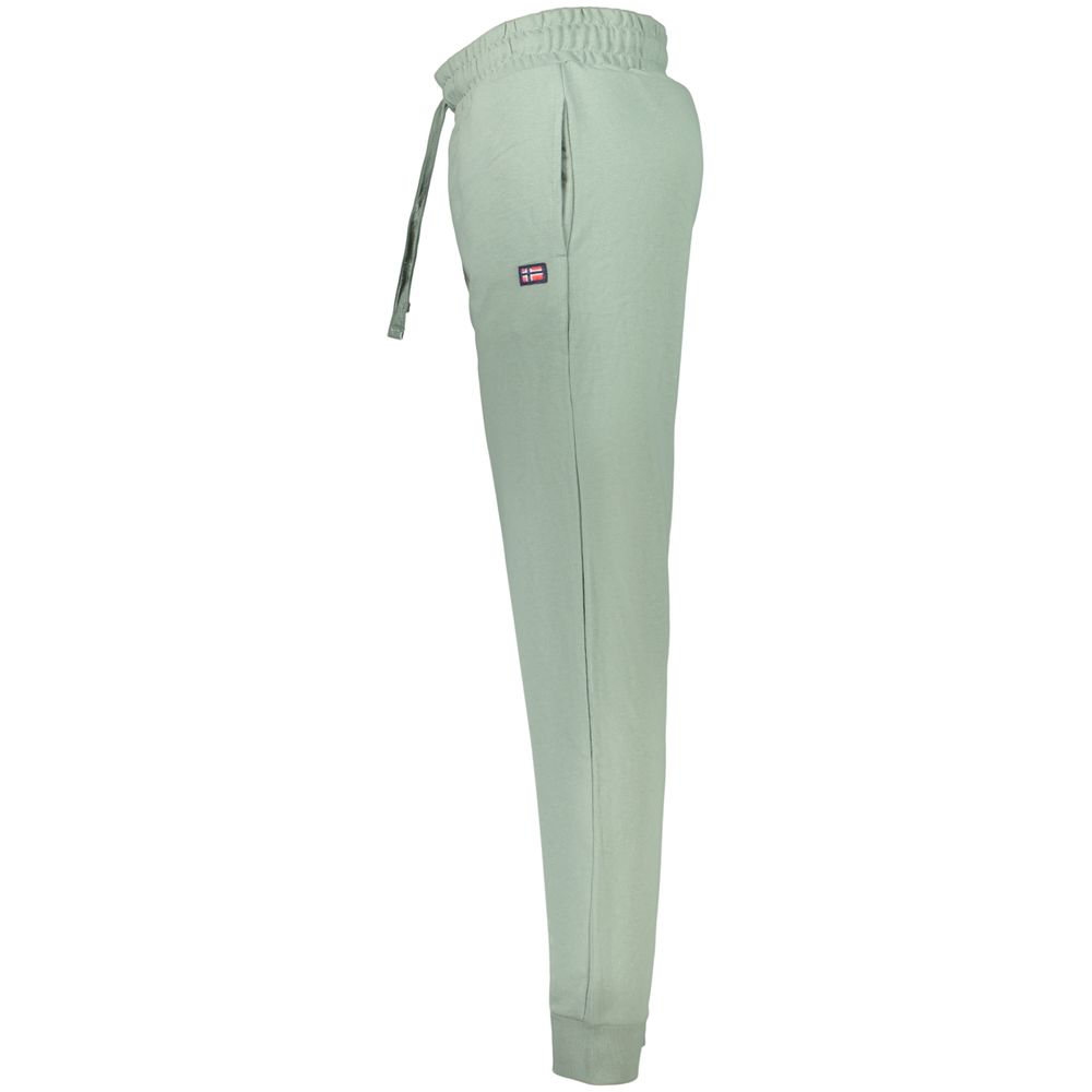 Norway 1963 Green Cotton Joggers - Comfortable Workout Pants