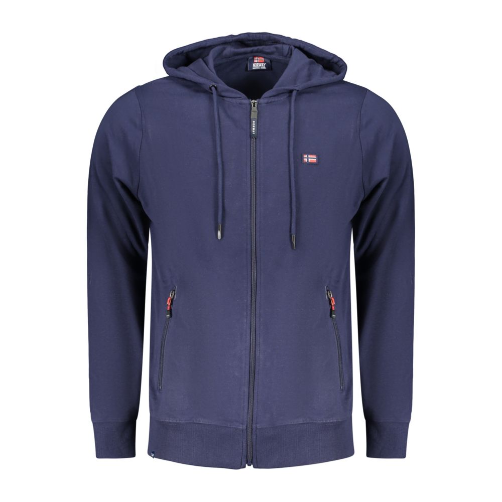 Norway 1963 Blue Cotton Men's Hoodie - Stylish & Comfortable