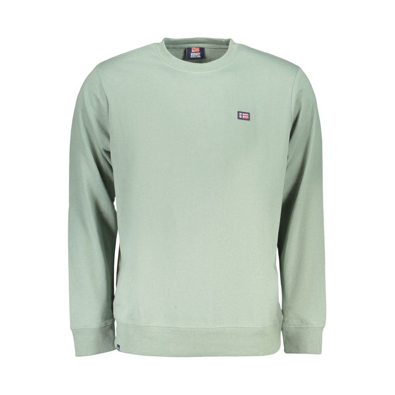 Noorwegen 1963 Verde Katoenen Heren Sweatshirt