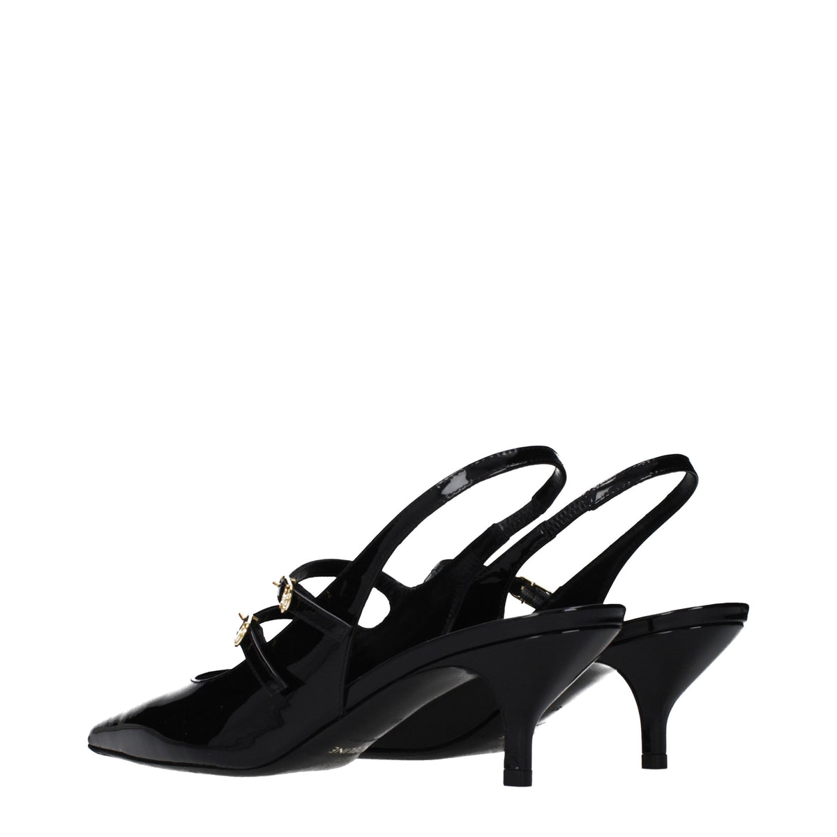 Celine Black Leather Sandals for Women