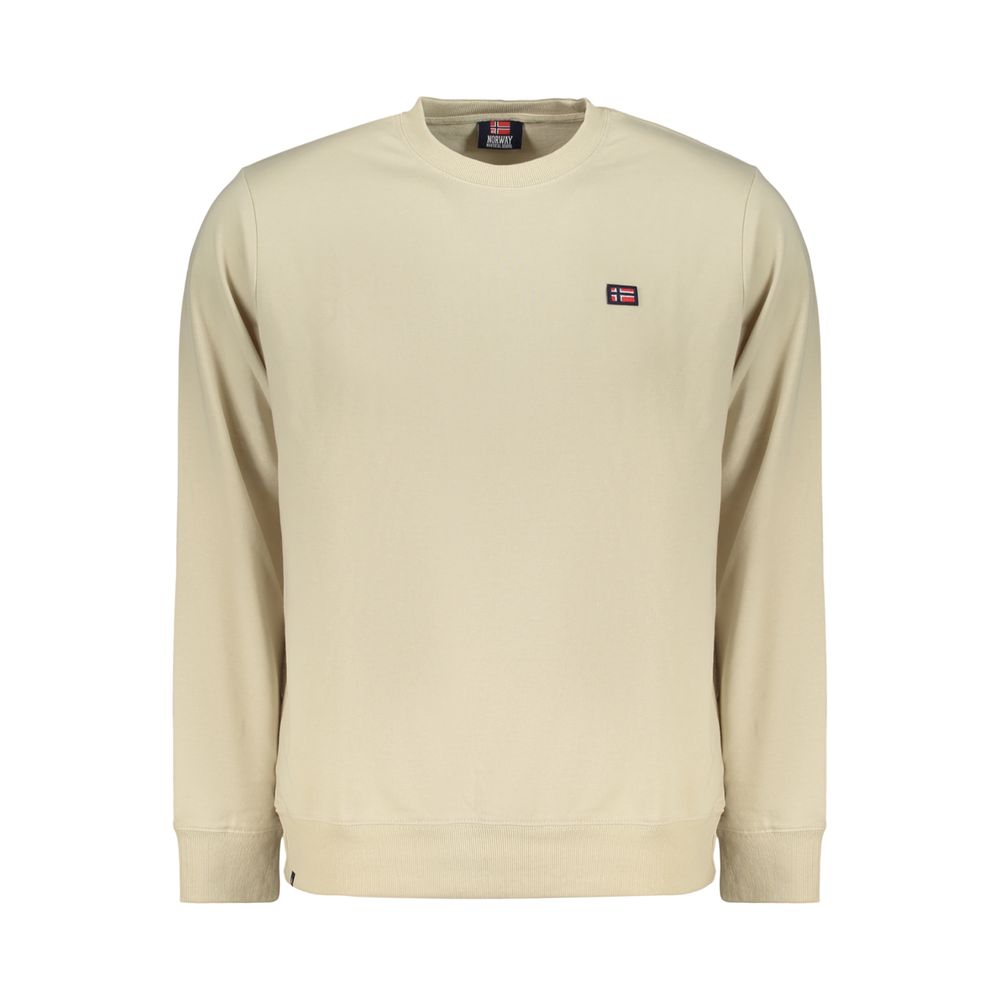 Norway 1963 Beige Cotton Men Sweatshirt - Casual Luxury