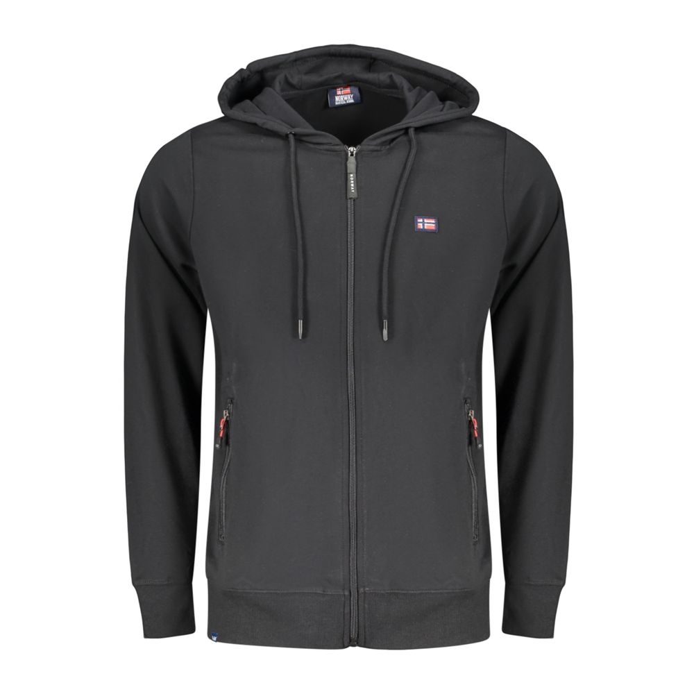 Norvège 1963 Sweat-shirt noir en coton pour homme