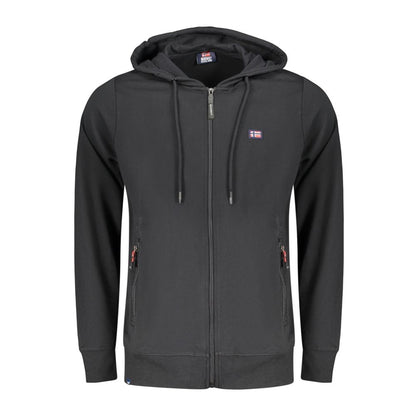 Norvège 1963 Sweat-shirt noir en coton pour homme
