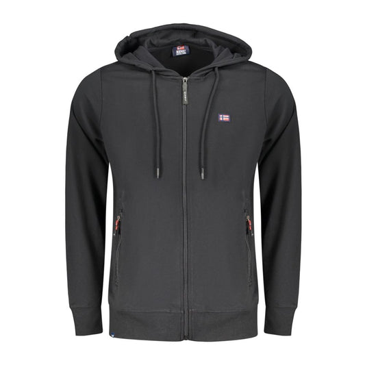 Noorwegen 1963 Zwart Katoenen Herensweatshirt