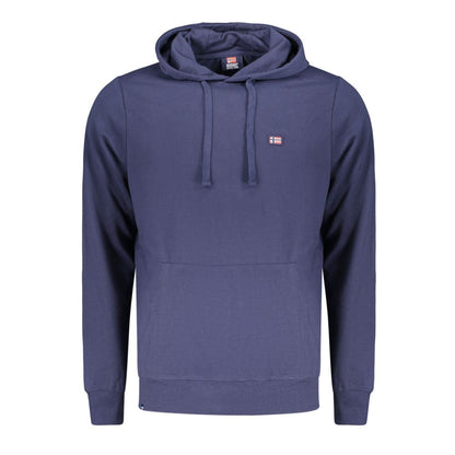 Norvège 1963 Sweat à Capuche Homme en Coton Bleu