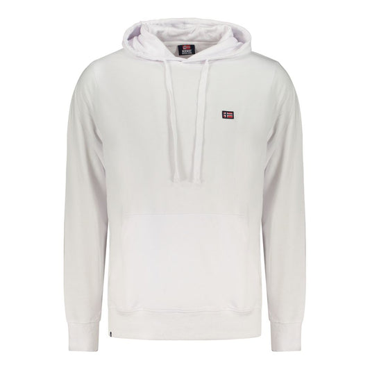 Noorwegen 1963 Bianco Katoenen Heren Sweatshirt